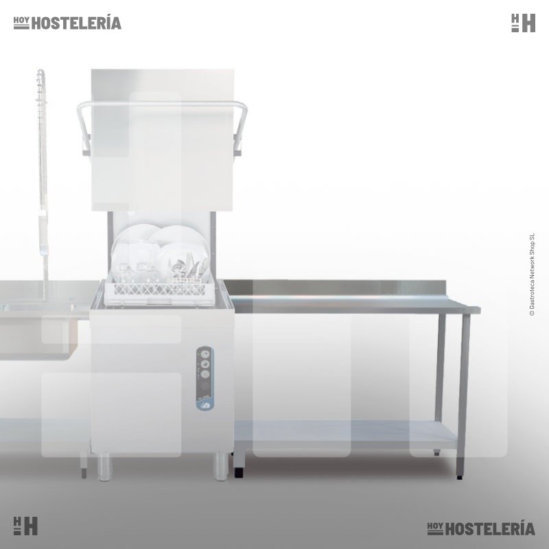 Mesa de salida para lavavajillas capota ADLER MSLV