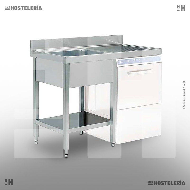 Fregadero bastidor lavavajillas escurridor derecha FSBE-105-LD