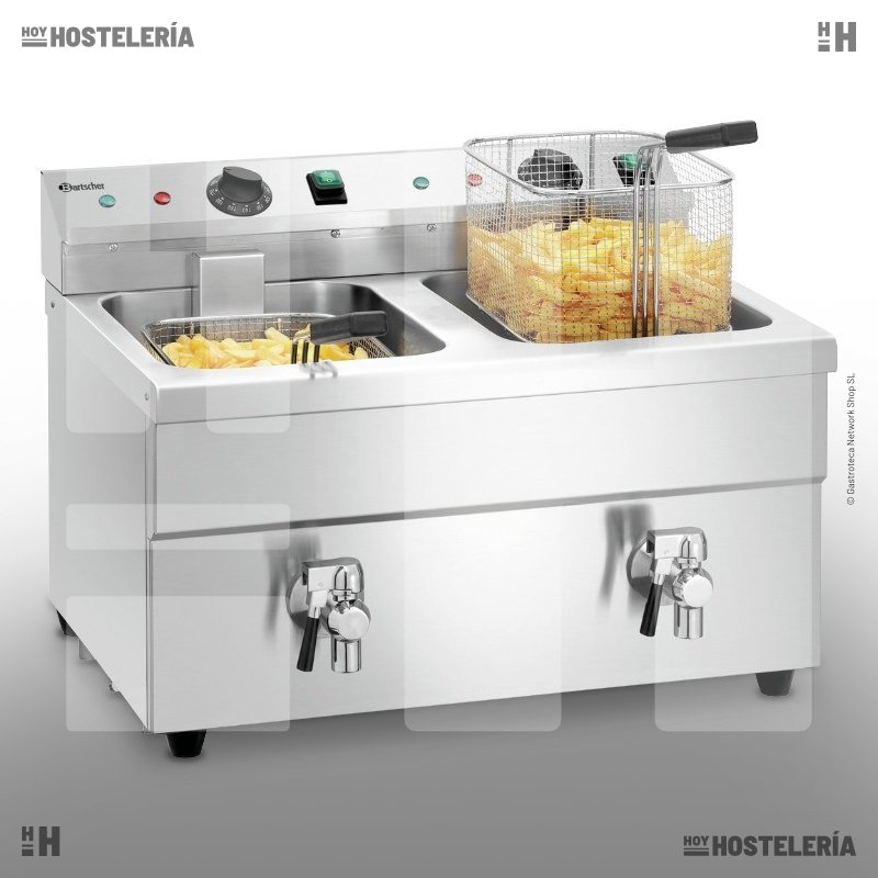 Freidora inducción 2 cubas 8L - IF8LX2