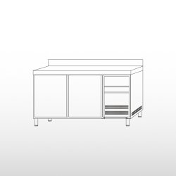 Mesa congelación 2 puertas MNS150