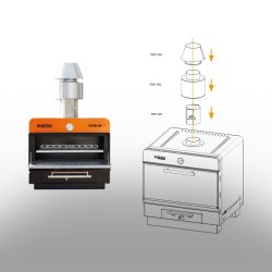 Hornos brasa OVEN Pujadas. Accesorios salida de humos