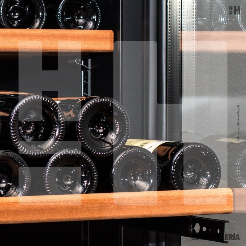 Estante frontal madera vinoteca Cofri