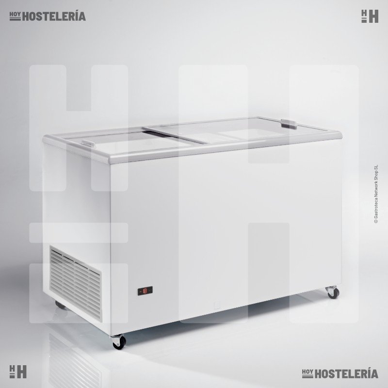 Arcón congelador heladería 387L. puertas cristal deslizantes - TVS400