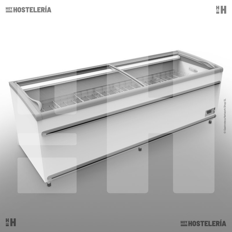 Isla de congelación / refrigeración, cristal inclinado, UMD2500IZ