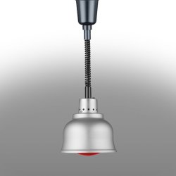 Lámpara calientaplatos de techo. Cable extensible 140cm. Acero inox. Pujadas P15029