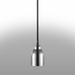 Lámpara calientaplatos de techo. Cable extensible 180cm. Pantalla de acero inox. P688265