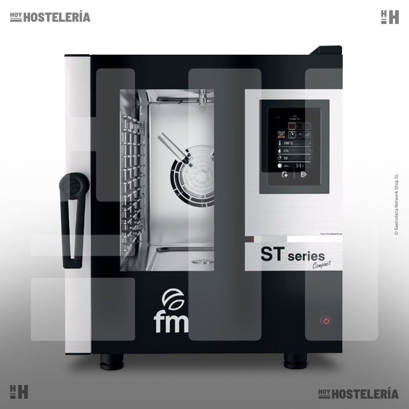 Horno eléctrico compacto 6 bandejas GN1/1, control táctil- STC411V5W