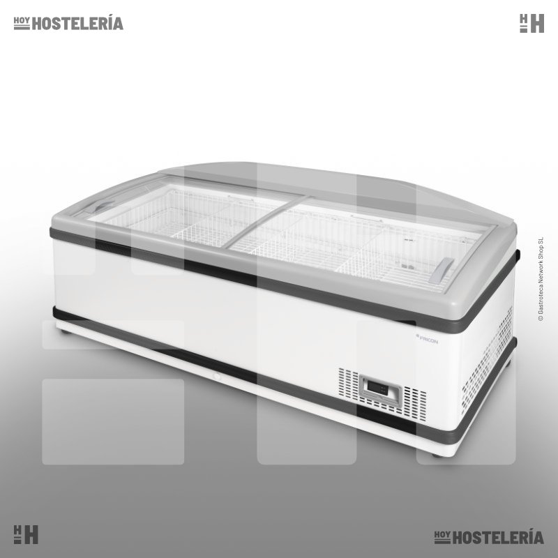 Cabecera de isla de congelación cristal curvo SMR SLB 1940