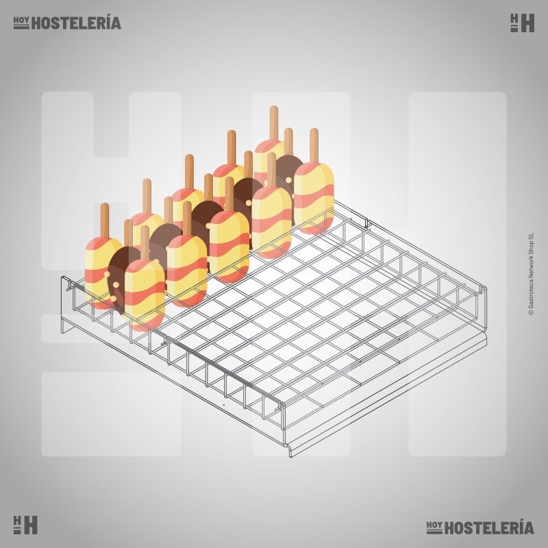 Soporte 80 polos vitrina ICEPOINT3