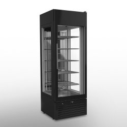 Vitrina congelación-refrigeración 3 caras VENERE-NV Negra